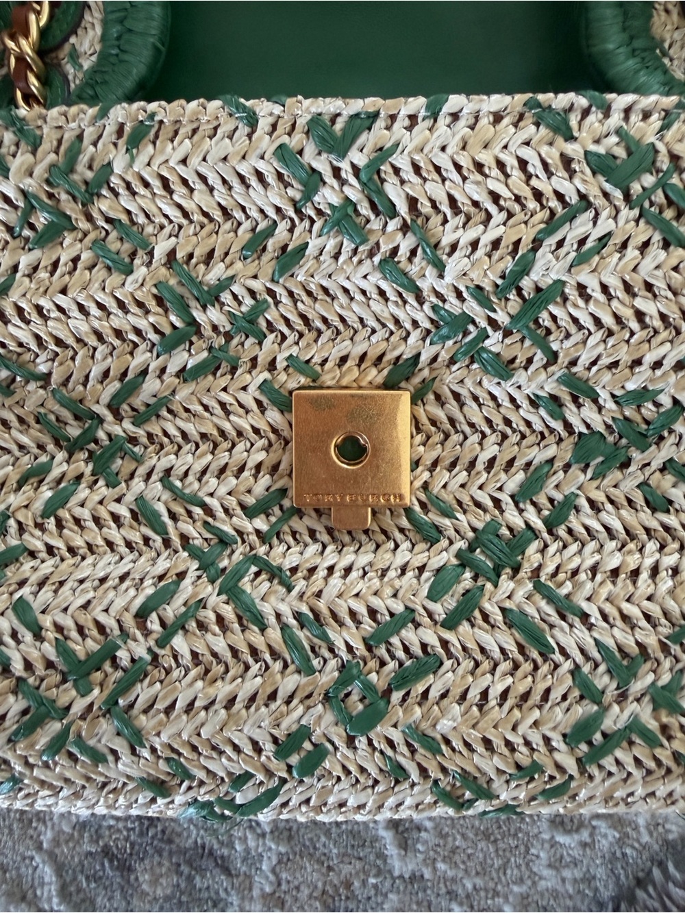 Tory burch Fleming soft straw covertible shoulder bag - Picture 6 of 11